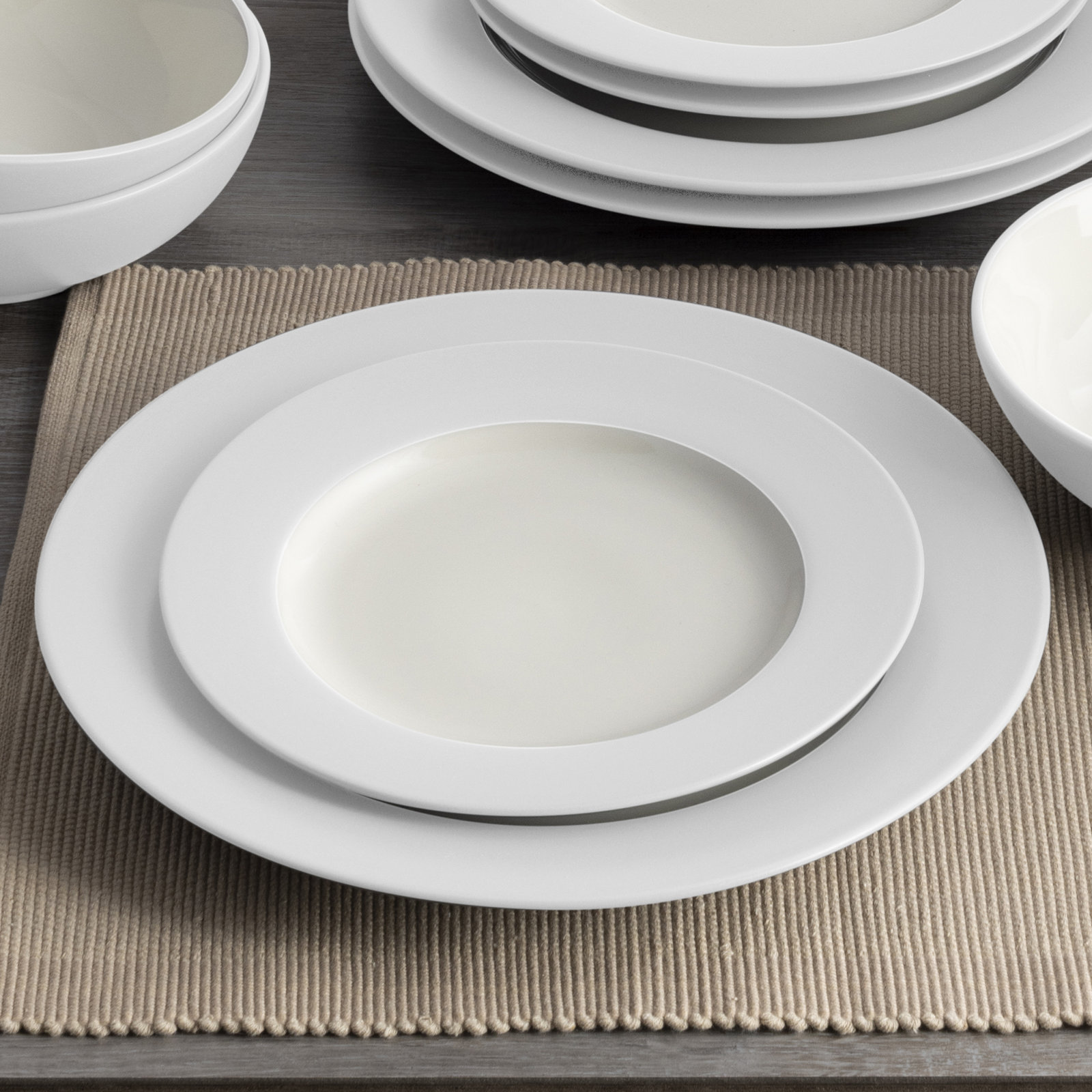 Noritake Colorwave Rim Salad Plates, 8-1/4", White