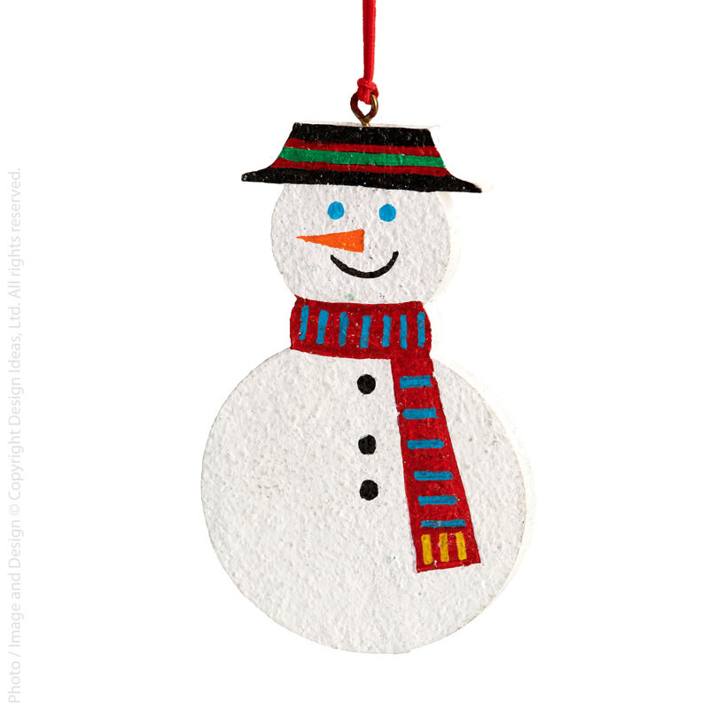Ornement Sugarplum - bonhomme de neige