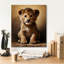 «Epic Graffiti» «Baby Lion 1» par Momart, art mural sur toile-103930205