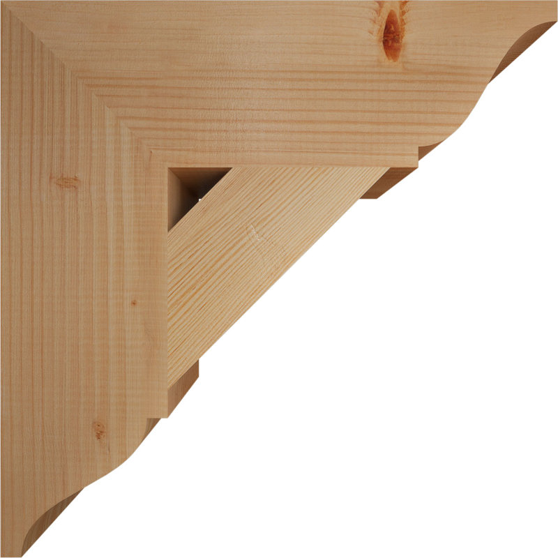 Support traditionnel, H 20 po x l 5,5 po x P 20 po, Douglas (lisse)