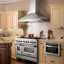 Colorful Series Professional 2 Piece Kitchen Package with 48" Freestanding Dual Fuel Range & 48" Wall Mount Range Hood-1578553560