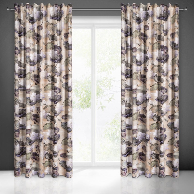 Abbaas Pencil Pleat Blackout Thermal Single Curtain