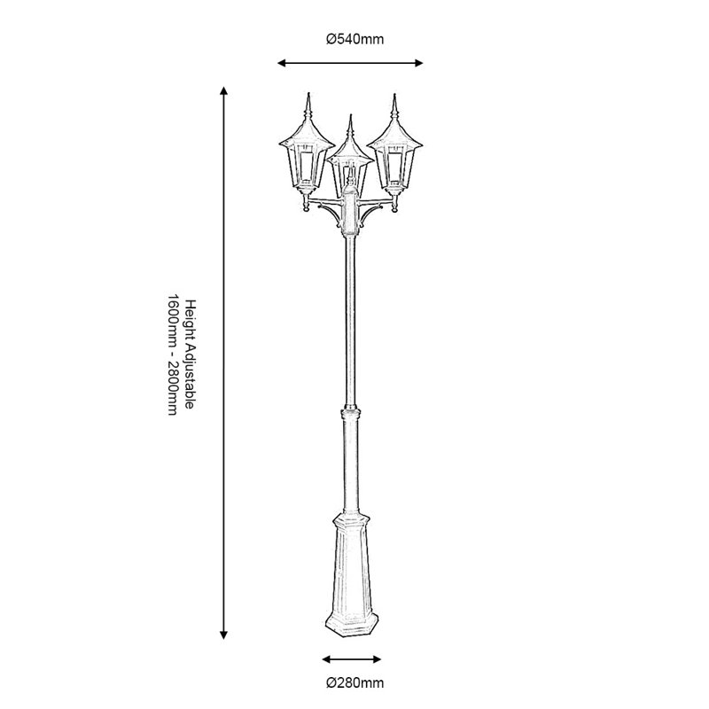 Foran Seeded Lamp Post (Full)