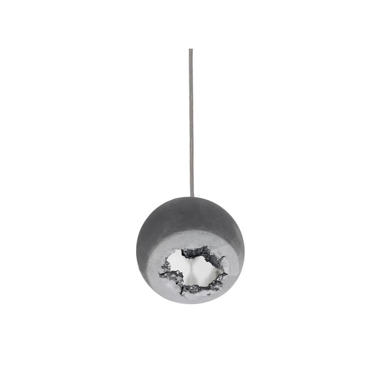 8 - Light Dimmable Dome Chandelier, 60" H x 24" W x 24" D, Matte White, Brass