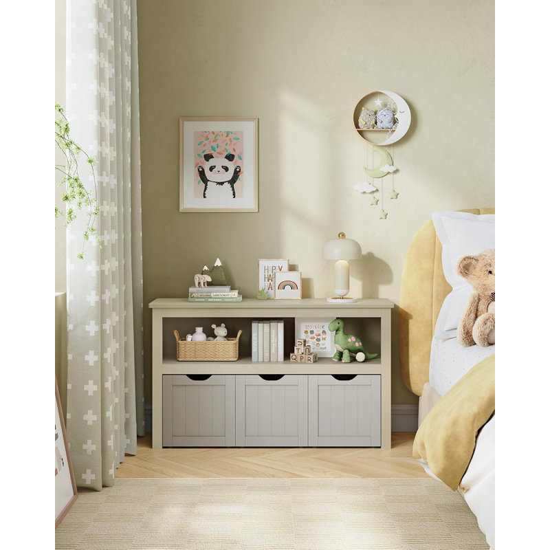 4 Pair Shoe Rack, Beige/Grey
