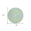 Tapis d'intérieur rond 8 po Mint Green