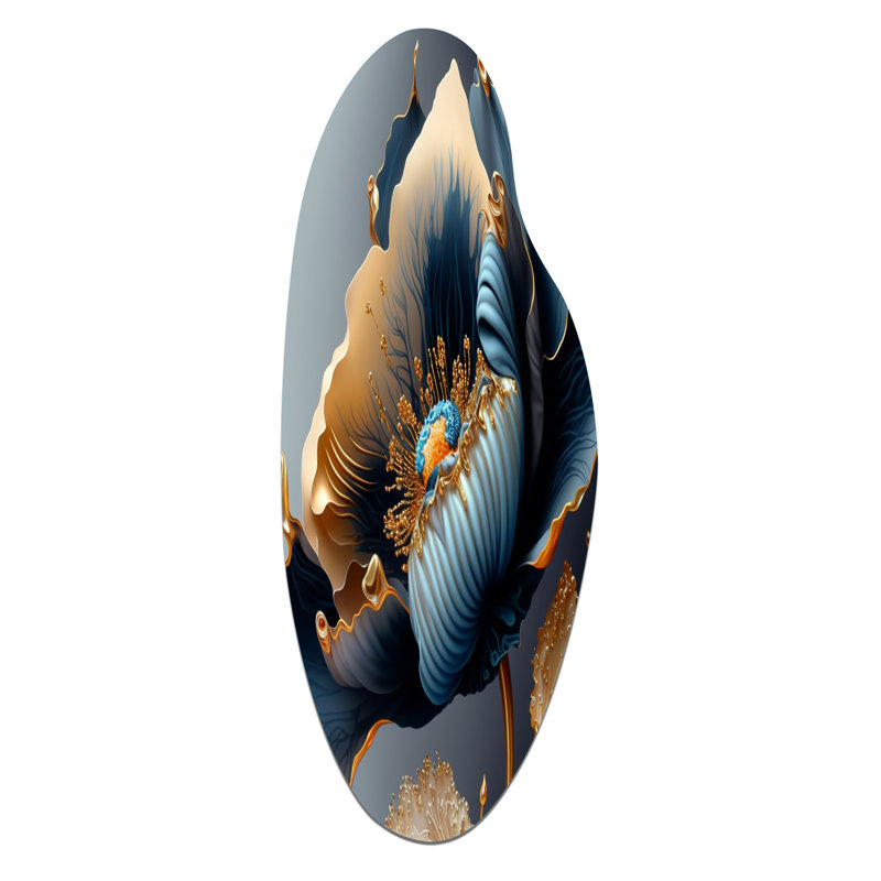 Witney - Art mural asymétrique en métal, H 38 po x l 15 po