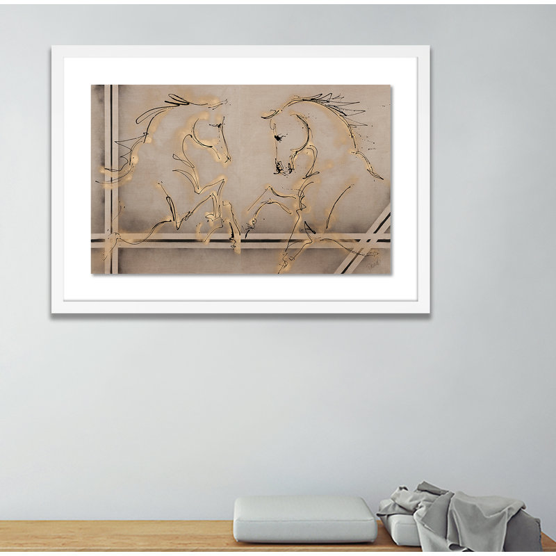 Greeting Print by Donna Bernstein, White, 40" H x 60" W x 2.5" D