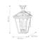 Colclough 45.7cm H Outdoor Wall Lantern-266941040