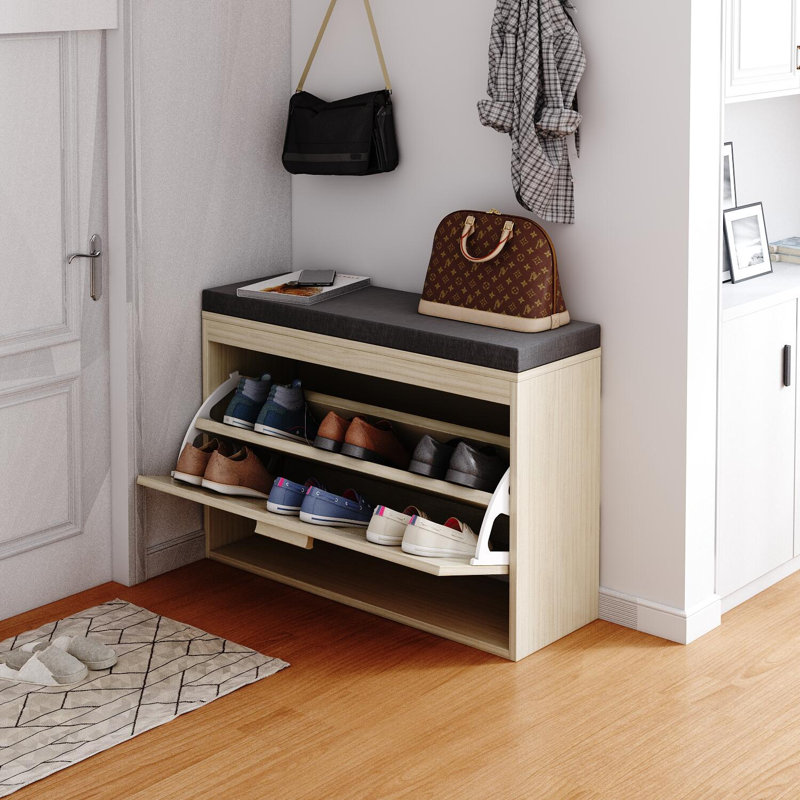 Branam Linen Upholstered Storage Bench