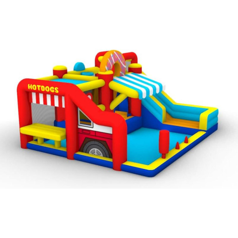 Jeu gonflable Store Store avec toboggan et souffleur 