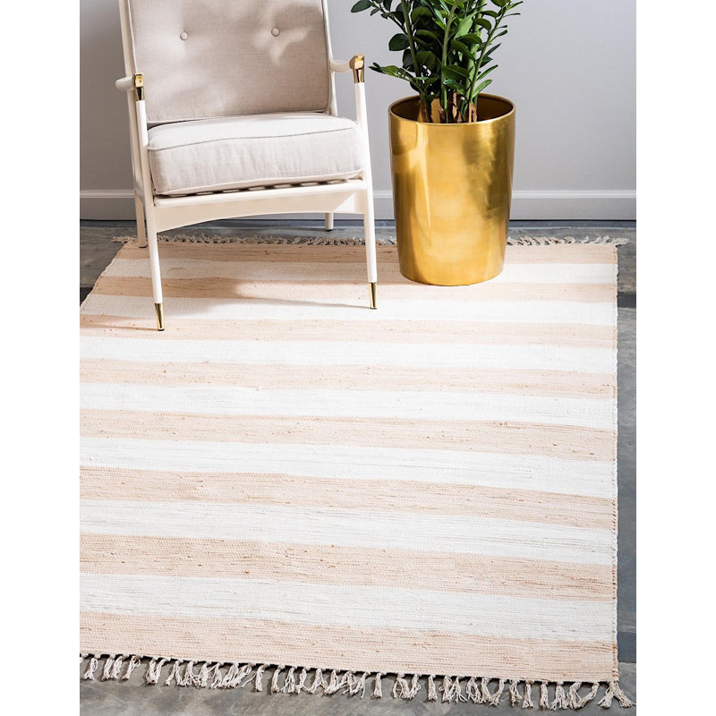 Carlotta Cotton Striped Indoor Rug, Rectangle 8' x 10'