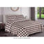 Ensemble de courtepointe en microfibre 3 pièces Montfort Brown-1969440033