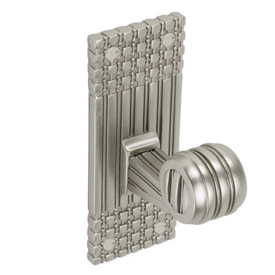 WILTON LARGE HOOK; SATIN NICKEL FINISH