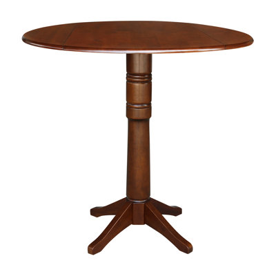 Extendable Round Solid Wood Dining Table