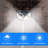 100 LED Solar Power Wall Lights Outdoor Waterproof Motion Sensor Security Light for Garden Garage