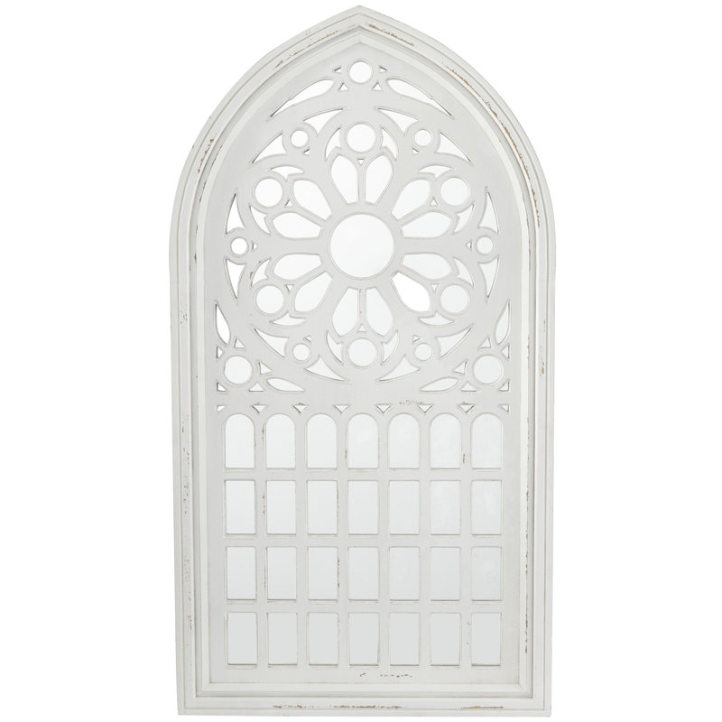 Radank Solid Wood Oval Wall Mirror