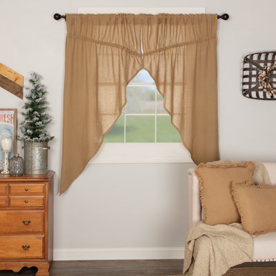 Paire de rideaux semi-transparents avec passe-tringle Oden