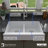 Karran Quartz 34'' X 21-1/4'' Double Bowl 50/50 Retrofit Farmhouse/Apron Front Kitchen Sink Kit-50597848