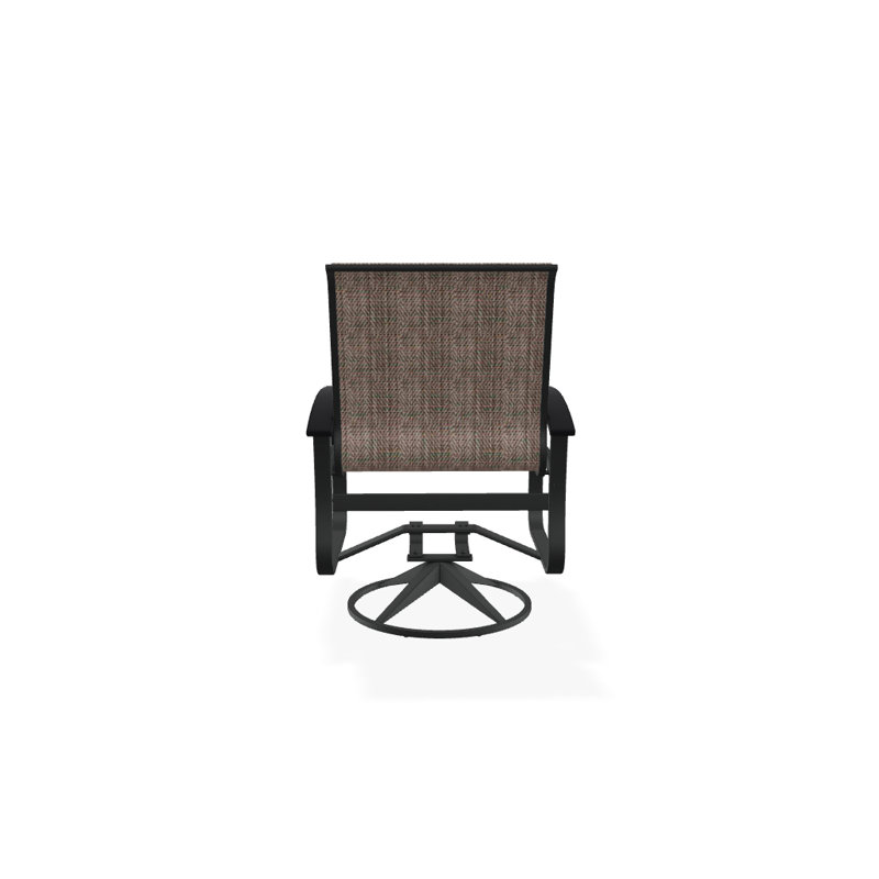 Belle Isle Outdoor Dining Armchair, Beacon Taupe Sunbrella®, Black P70, Textured Graphite