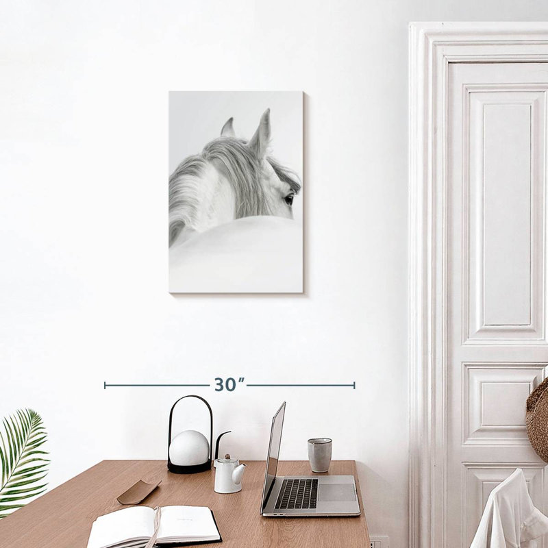 Brampt Gray Haired Horse, 24" H x 16" W