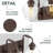 3 - Light Vintage Vanity Light Clear Glass Diamond Shade, Oil Rubbed Bronze-663143505-663143507-663143506