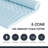 5-Zone 3" Gel Memory Foam Mattress Topper-73151647