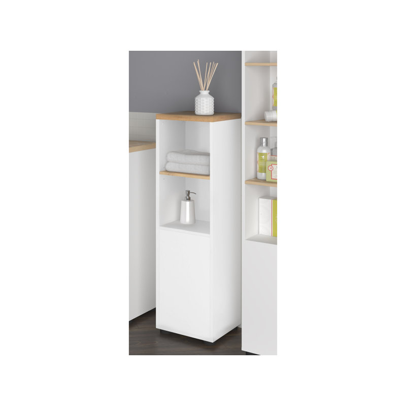 Acelynn Display Cabinet, Anthracite/Oak