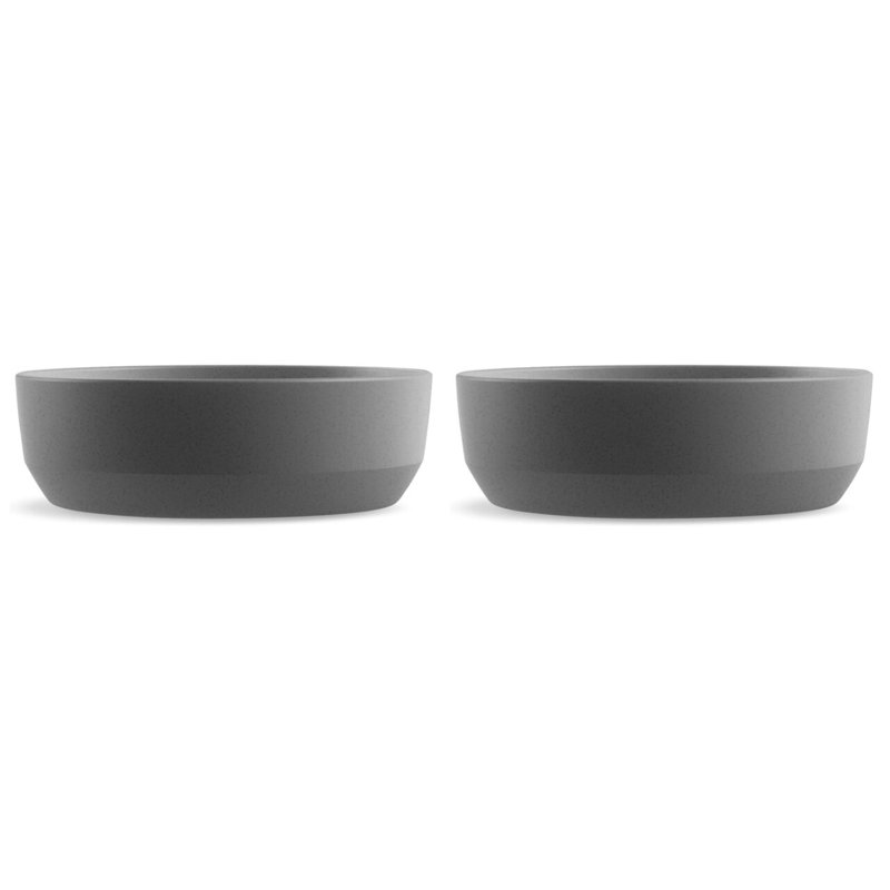 Corail biseauté Tarhong, PP blé, moyen, 6,4 po x 2 po / 3,25 tasses, gris, Grand (5,3 tasses / 42,4 oz liquides)