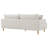 Higbee 84.65'' Modern Upholstered Sofa with Removable Back Cushions, Exposed Wood Legs and Water- & Stain-Resistant Polyester Fabric-125174347