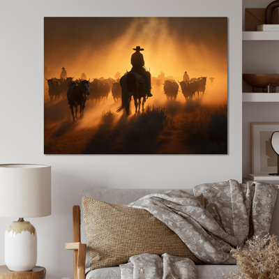 Nasiem Wrangler In Sunset II - Sunset Wall Art For Living Room