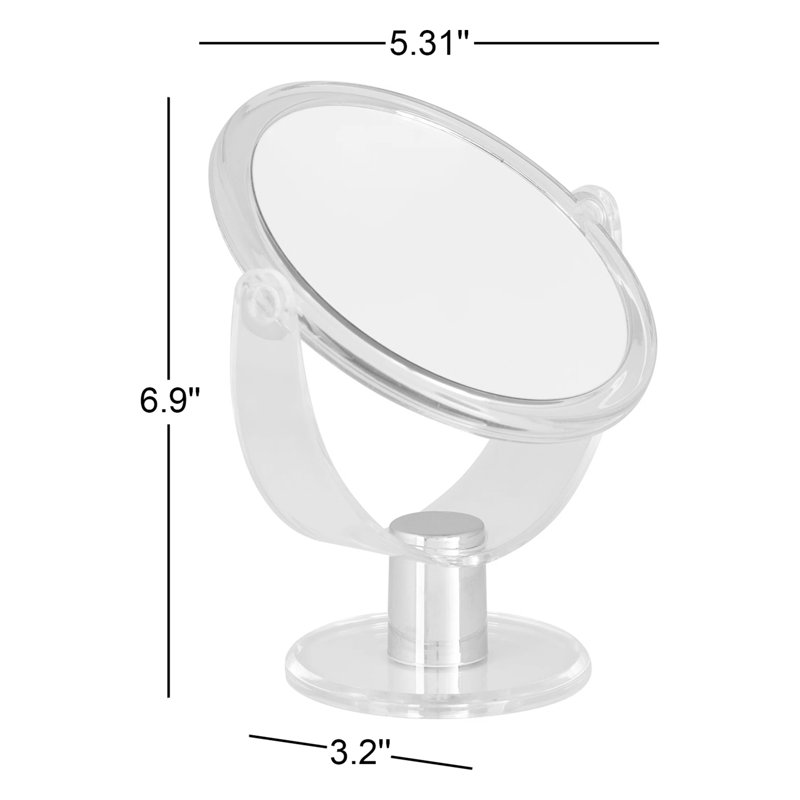 Cranleigh Modern Magnifying Makeup Mirror, Black