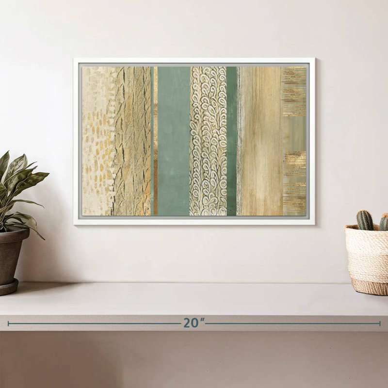Placidité, Cadre flottant blanc, 13 po x 9 po