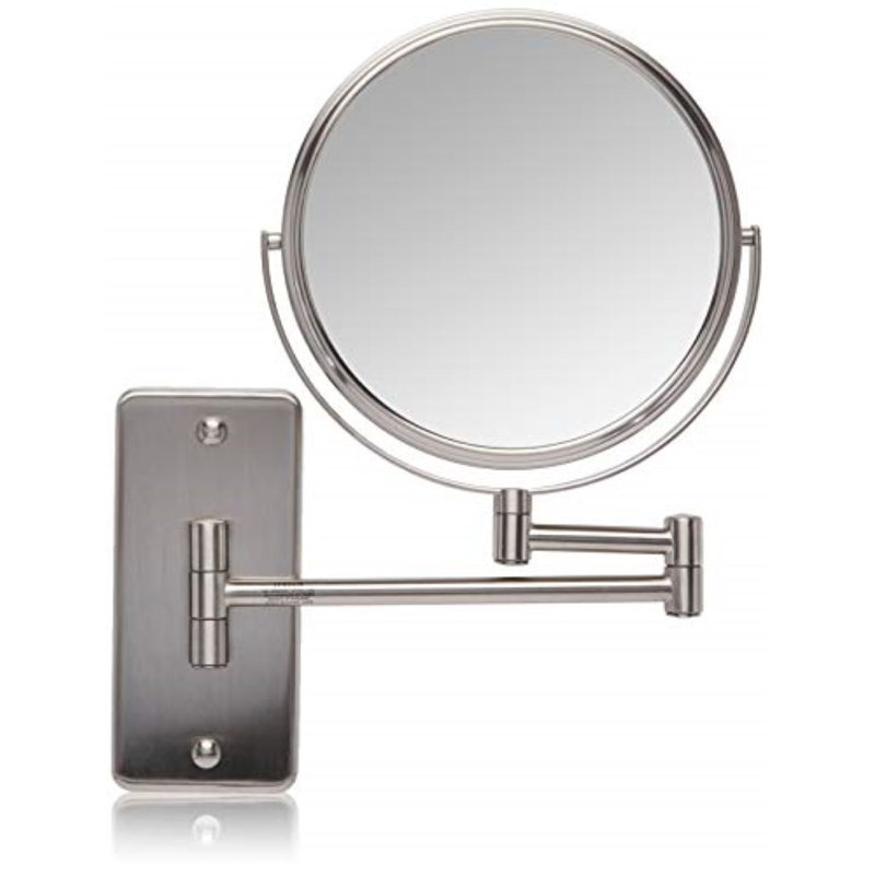 8" Wall Mount Magnified Makeup Mirror