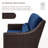 Keaisha 5 Person Outdoor Conversation Furniture Set Seating Group With Coffee Table And Cushions-624864201-624864200