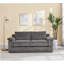 74 Inch Cloud Corduroy Loveseat Sofa, Modern Comfy Couch For Living Room And Small Spaces, Gray-519638489