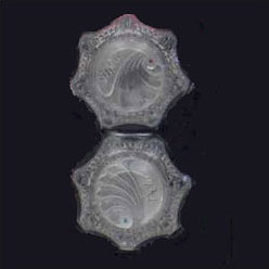 Poignée de robinet en cristal transparent