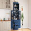 Garde-manger autoportant de 77 po de hauteur, armoire de rangement moderne de style Shaker de L 35 po x l 17,7 po avec tablettes réglables, tablettes de porte, tiroirs et porte-bouteilles-128964780