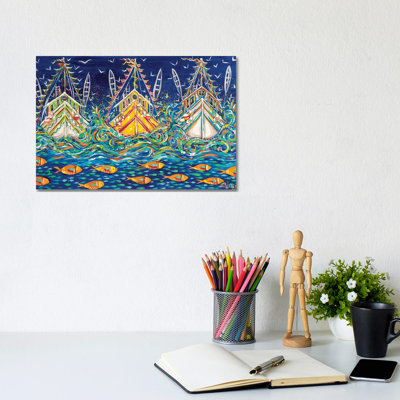 The Lake by Philippe Manguin - Wrapped Canvas Gallery-Wrapped Canvas Giclée