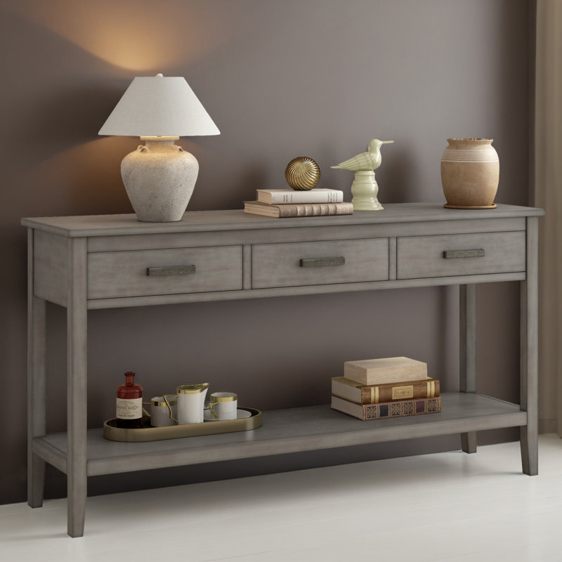Table d'appoint 59 po pour vestibule, Gris