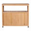Console extérieure et intérieure avec beaucoup de rangement, lambris pour un look sophistiqué, bois de sapin massif, 17,48 po de large, naturellement-1731869290