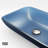 Donatello Russet Glass 18" L 13" W 4" H Rectangular Vessel Bathroom Sink-100503627