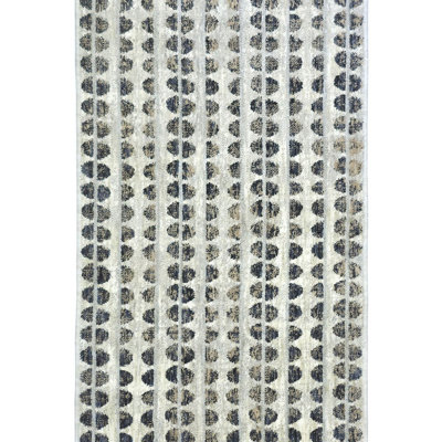 Washable Runner Rug 2x7- Thane Modern Plush Rug for Hallways & Entryways, Stripe Multi, Modern Stripe