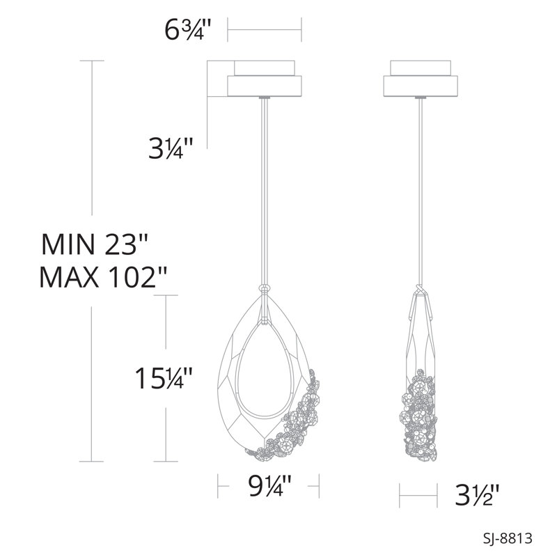 Century 9 - Light Chandelier, Heirloom Gold
