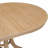 5-Piece Retro Functional Dining Table Set Round Table And 4 Upholstered Chairs, Extendable-1812803299