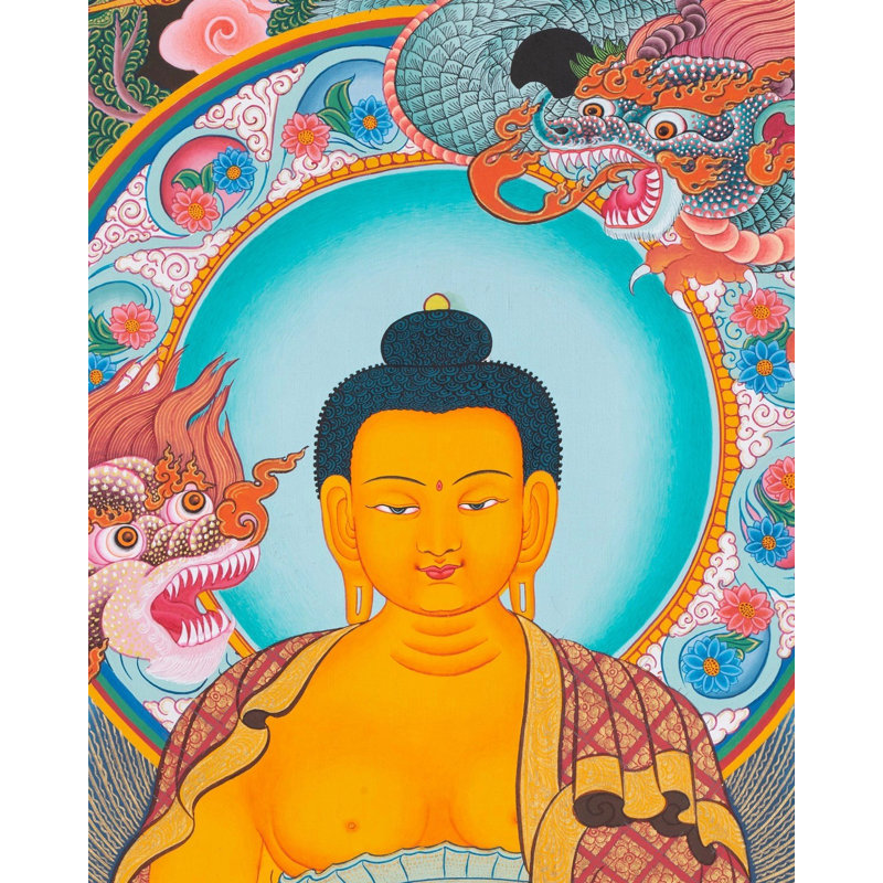 Bouddha Shakyamuni Thangka (Thangka sans brocart)