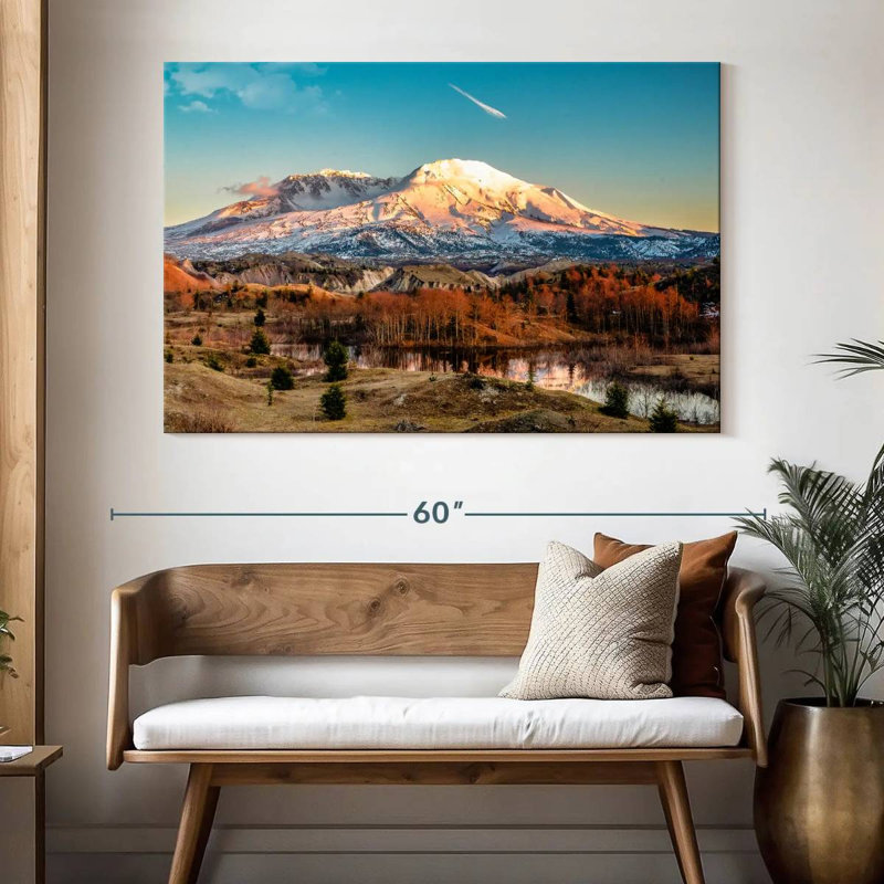 Alvord Mount St Helens Golden Glow, H 34 po x l 51 po