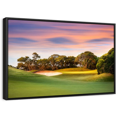 " Golf Course Sundown "