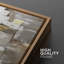«Grunge Abstract Paint Stroke Effect Mid-Century Brown Pastel Color Blocks», reproduction sur toile 2 pièces-87607422-87607425