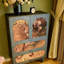 French Floral Solid Wood Storage Cabinet